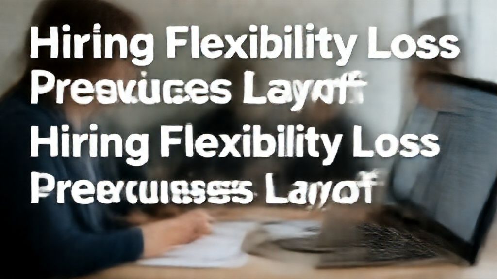 Hiring Flexibility Loss Precedes Layoffs